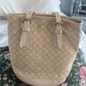 Louis Vuitton Cream Monogram Shoulder Bag